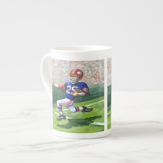 Tasse En Porcelaine Traverser la ligne d'objectif pour une touche (Devant gauche)