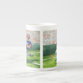 Tasse En Porcelaine Traverser la ligne d'objectif pour une touche (Devant)