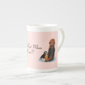 Tasse En Porcelaine très mignon chiot beagle avec maman chien (Devant droit)