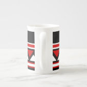 Tasse En Porcelaine Triangles rouges (Dos)