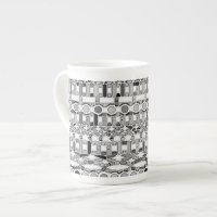 Tribal Batik - nuances de gris / gris
