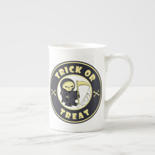 Tasse En Porcelaine Trick ou traiter Halloween griffeur caractère