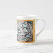 Tasse En Porcelaine Trois Hares Lapin Quatre Saisons Or Whimsical (Droite)