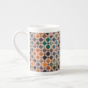 Tasse En Porcelaine tuiles modelées colorées