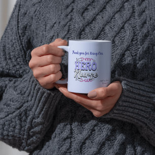 Tasse En Porcelaine Typographie Infirmière Blues Remerciements Mignons