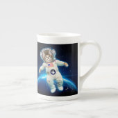 Tasse En Porcelaine Un astronaute de chat dans l'espace (Droite)
