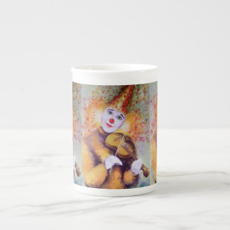 Tasse En Porcelaine Un clown doux jouant du violon