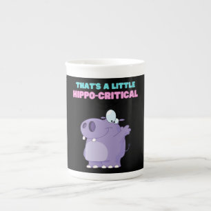 Tasse En Porcelaine Un Hippopotame Un Peu Violet Critique Drôle Hippop