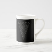 Tasse En Porcelaine Une tranche de typographie de Pi (Droite)