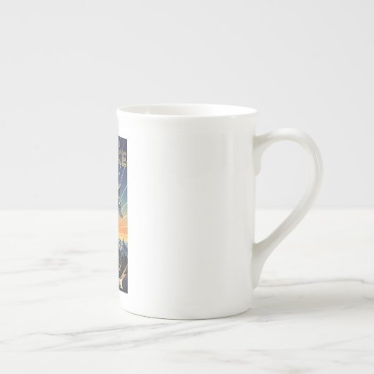Tasse En Porcelaine USAF Art Deco (Droite)