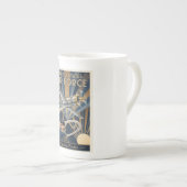Tasse En Porcelaine USAF Art Deco (Devant droit)