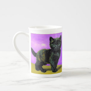 Tasse En Porcelaine Van Gogh Style Cat