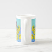 Tasse En Porcelaine Van Gogh Style Chat avec tournesol (Dos)