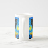 Tasse En Porcelaine Van Gogh Style Starry Night Cat (Dos)