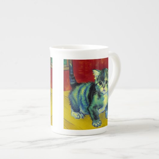 Tasse En Porcelaine Van Gogh Tabby Cat (Devant droit)