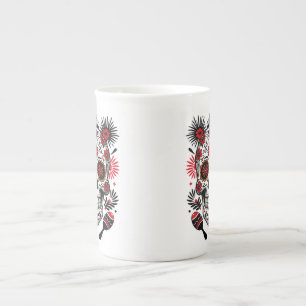 Tasse En Porcelaine Vibes crâne Fiesta 2