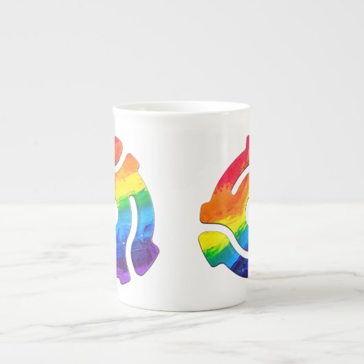 Tasse En Porcelaine Vibran de l'adaptateur d'enregistrement SlipperyJo (Devant)