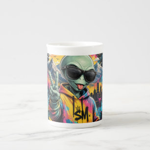 Tasse En Porcelaine Vibrations d'Alien Drôles