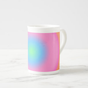 Tasse En Porcelaine Vibrations positives - Dégradé radial coloré