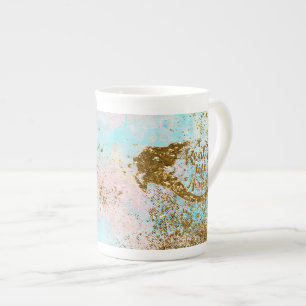 Tasse En Porcelaine Vie de la Sirène - Parties scintillant de la Sirèn