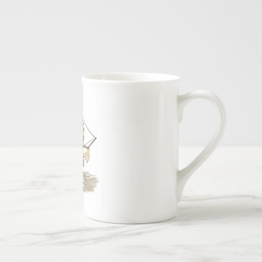Tasse En Porcelaine Vieux voilier en bois (Droite)