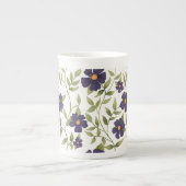 Tasse En Porcelaine Vigne errante violet (Devant)