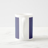 Tasse En Porcelaine Vignette en bleu foncé profond (Dos)