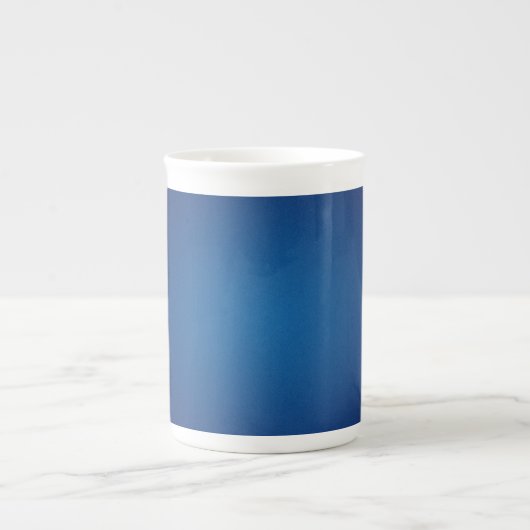 Tasse En Porcelaine Vignette en bleu foncé profond (Devant)