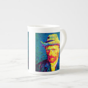 Tasse En Porcelaine Vincent Van Gogh - Autoportrait Pop Art Avec Casqu