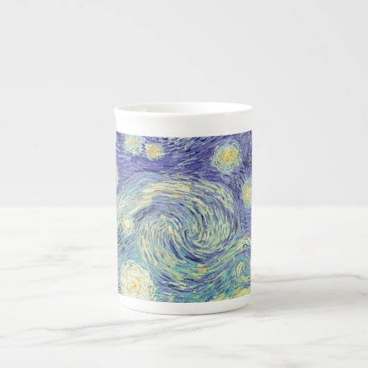 Tasse En Porcelaine Vincent Van Gogh/ La Nuit étoilée (Devant)