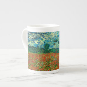 Tasse En Porcelaine Vincent Van Gogh Poppy Field Floral Art Vintage
