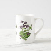 Tasse En Porcelaine Violette violette, bourdon de Chine (Droite)