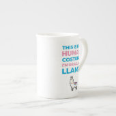 Tasse En Porcelaine Voici Mon Costume Humain - Llama Edition I (Devant droit)