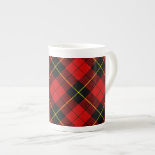 Tasse En Porcelaine Wallace tartan rouge noir plaid