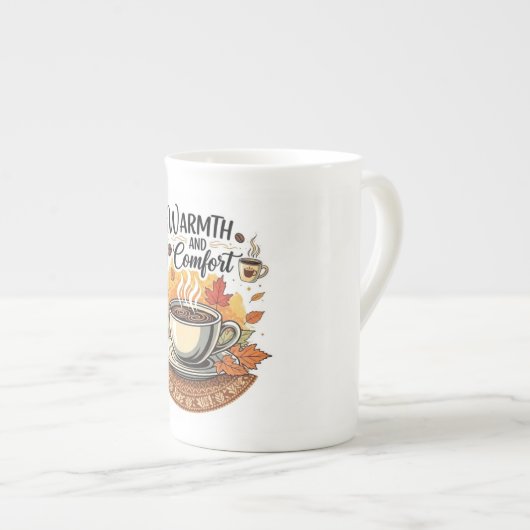 Tasse En Porcelaine Warmth and Comfort - Cozy Autumn Coffee (Devant droit)