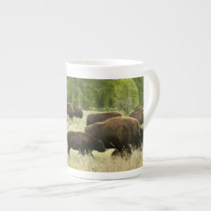 Tasse En Porcelaine Wyoming Bison Nature Animal Photographie