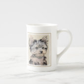 Tasse En Porcelaine Yorkshire Terrier Puppy Peinture Chien original (Droite)