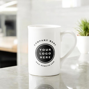 Tasse En Porcelaine Your Business Logo Promoteur Business Company