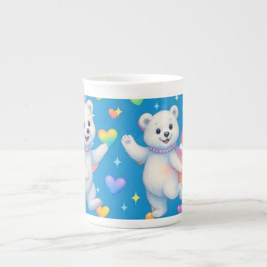 Tasse En Porcelaine Zarah the Dancing Polar Bear Custom Party Cups (Devant)