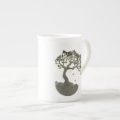 Tasse En Porcelaine Zen Tree~Musique spécialisée (Devant droit)