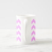 Tasse En Porcelaine Zigzag rose et blanc (Dos)