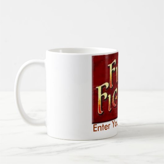 Tasse en service de sapeur-pompier - customisée (Gauche)