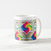 Tasse en spirale d'arc-en-ciel (Devant droit)
