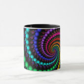 Tasse en spirale d'arc-en-ciel de fractale (Centre)
