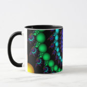 Tasse en spirale d'arc-en-ciel de fractale (Gauche)