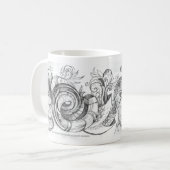 Tasse en spirale de griffonnage (Devant gauche)