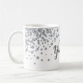 Tasse en strass personnalisée Ajouter votre texte (Gauche)