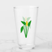 Tasse en verre Araceae (Dos)