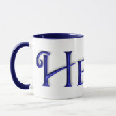 Tasse en verre bleue de KRW Hélène (Gauche)