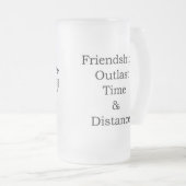 Tasse en verre d'amitié de logo d'AMEA (Devant droit)